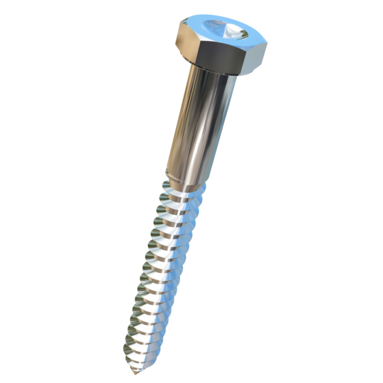 Titanium 5/16 X 3 Dimpled Hex Head Allied Titanium Lag Screw