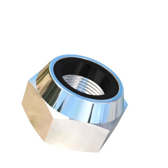 Titanium M11-0.75 Pitch Allied Titanium Hex Lock Nut, Low Profile